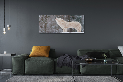 Quadro su tela Wolf Winter Forest