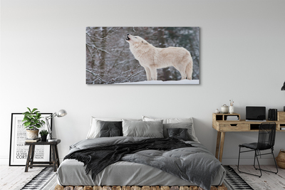 Quadro su tela Wolf Winter Forest