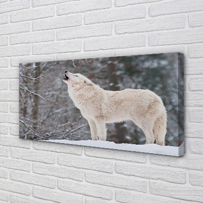 Quadro su tela Wolf Winter Forest