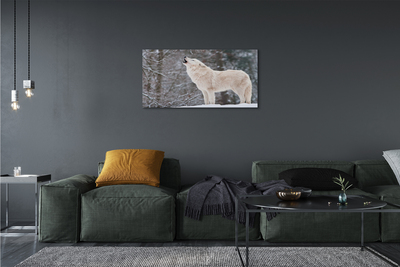 Quadro su tela Wolf Winter Forest