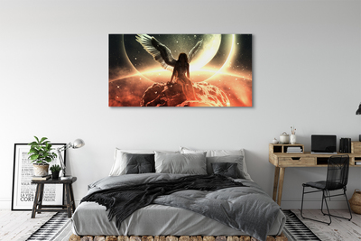 Quadro su tela Wing Woman Meteorite Moon