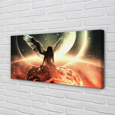 Quadro su tela Wing Woman Meteorite Moon