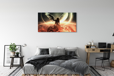 Quadro su tela Wing Woman Meteorite Moon