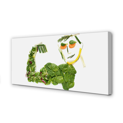 Stampa quadro su tela Un personaggio delle verdure