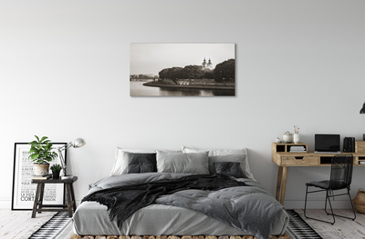 Foto quadro su tela Ponte del fiume di Cracovia