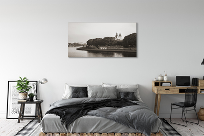 Foto quadro su tela Ponte del fiume di Cracovia