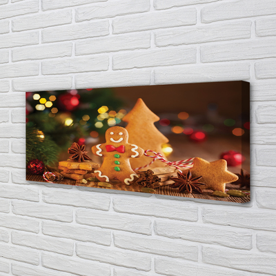 Quadro su tela Baubles Gingerbread