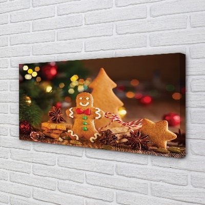 Quadro su tela Baubles Gingerbread