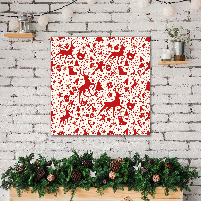 Quadro su tela Renna di Natale Decorazione invernale