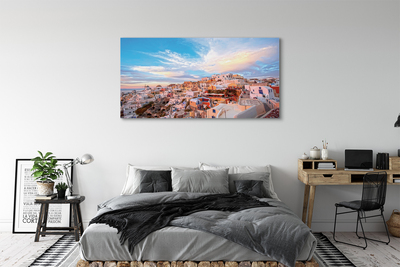 Quadro su tela Grecia Panorama City Sunset