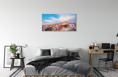 Quadro su tela Grecia Panorama City Sunset