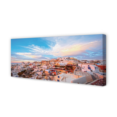 Quadro su tela Grecia Panorama City Sunset