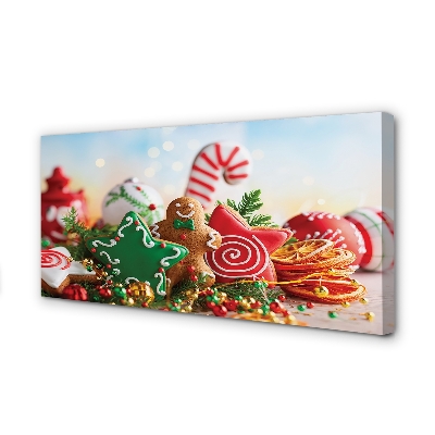 Stampa quadro su tela Baubles Gingerbread