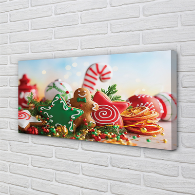 Stampa quadro su tela Baubles Gingerbread