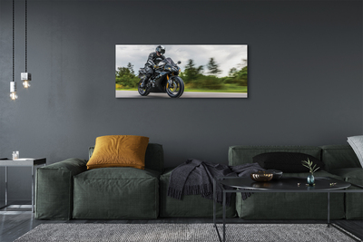 Quadro su tela Motorcycle Sky Cloud Road