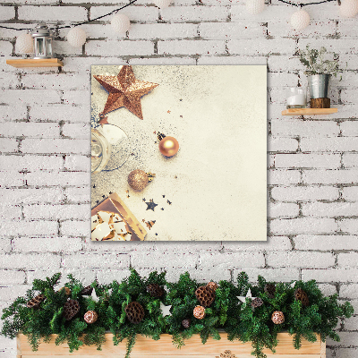 Foto quadro su tela Palline di Natale