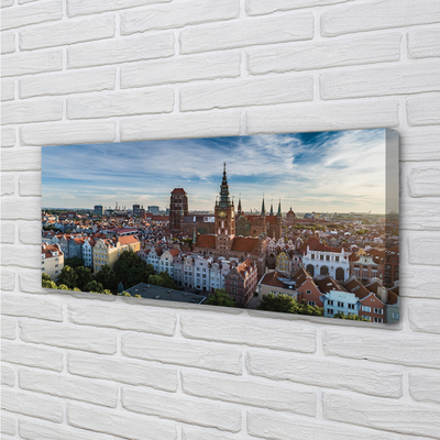 Quadro su tela Chiesa panorama di Darńsk