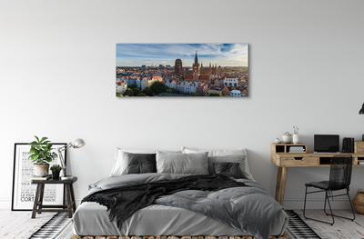 Quadro su tela Chiesa panorama di Darńsk