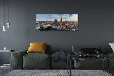 Quadro su tela Chiesa panorama di Darńsk