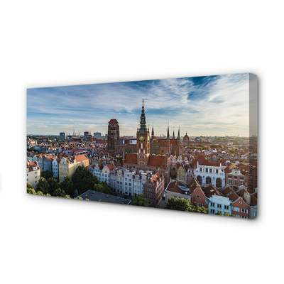 Quadro su tela Chiesa panorama di Darńsk