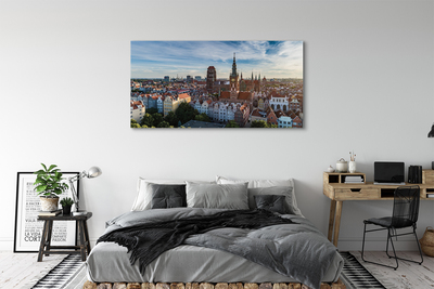 Quadro su tela Chiesa panorama di Darńsk