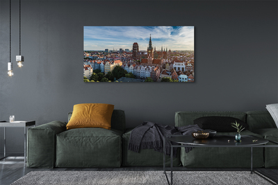 Quadro su tela Chiesa panorama di Darńsk