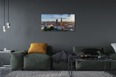 Quadro su tela Chiesa panorama di Darńsk