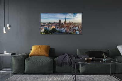 Quadro su tela Chiesa panorama di Darńsk