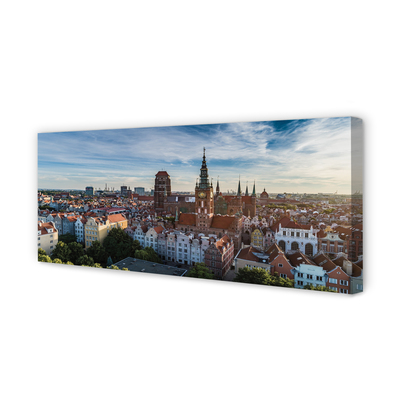 Quadro su tela Chiesa panorama di Darńsk