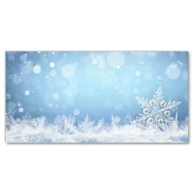 Stampa quadro su tela Fiocchi di neve Inverno Neve