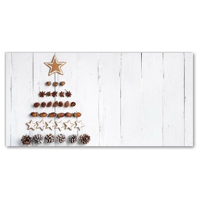 Quadro su tela Ornamenti dell'albero di Natale del pan di zenzero di Natale