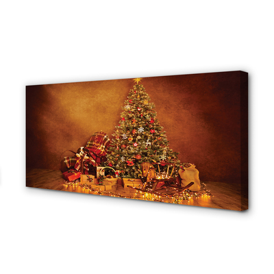 Quadro su tela Decorazioni per regali dell'albero di Natale