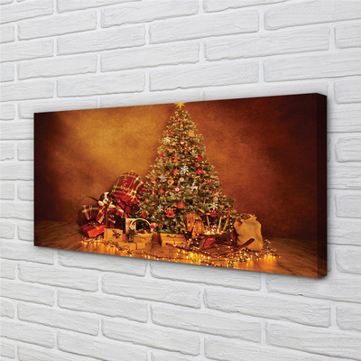 Quadro su tela Decorazioni per regali dell'albero di Natale