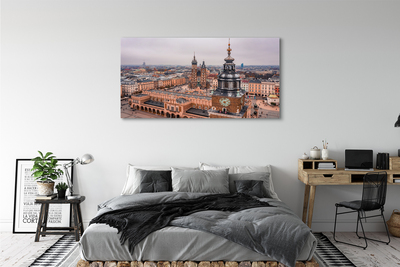 Quadro su tela Chiese invernali panorama di Cracovia