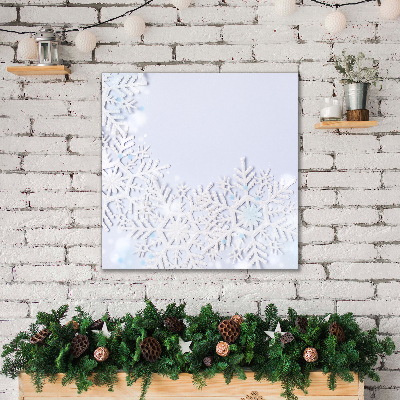 Quadro su tela Fiocchi di neve Inverno Neve
