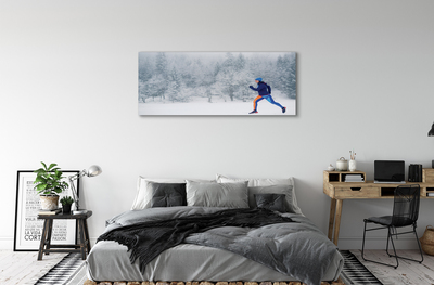 Quadro su tela Forest Winter Snow Man