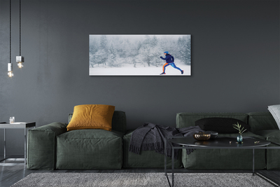 Quadro su tela Forest Winter Snow Man