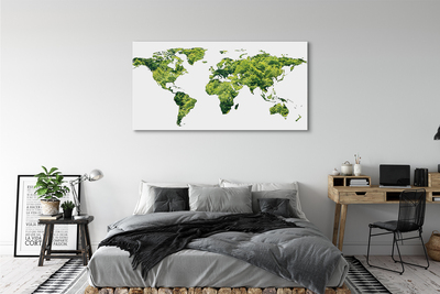 Quadro su tela Mappa di erba verde