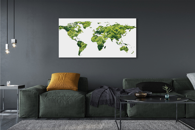 Quadro su tela Mappa di erba verde