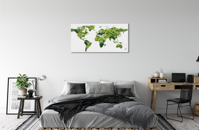 Quadro su tela Mappa di erba verde