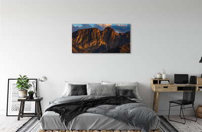 Quadro su tela Montagne Sunset