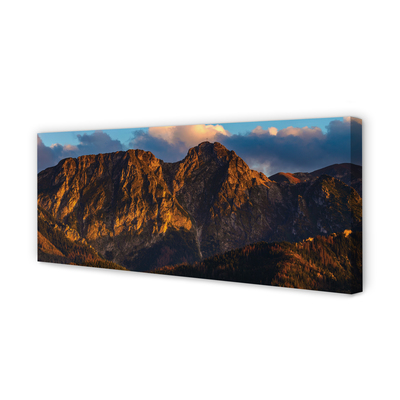 Quadro su tela Montagne Sunset