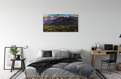 Quadro su tela Montagne Sunset