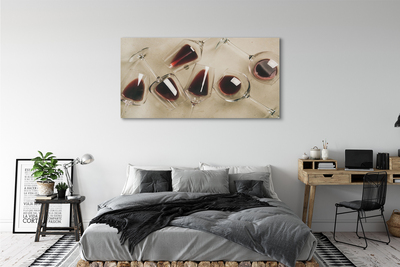 Quadro su tela Bicchieri di vino