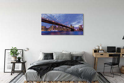 Quadro su tela Bridge Tower Sunbat