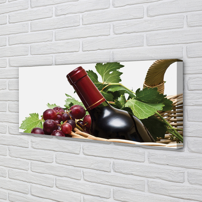 Quadro su tela Cesto d'uva da vino