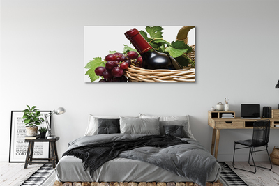 Quadro su tela Cesto d'uva da vino