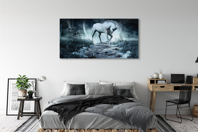 Quadro su tela Forest Unicorn Moon