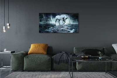 Quadro su tela Forest Unicorn Moon