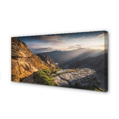 Foto quadro su tela Montagne alba